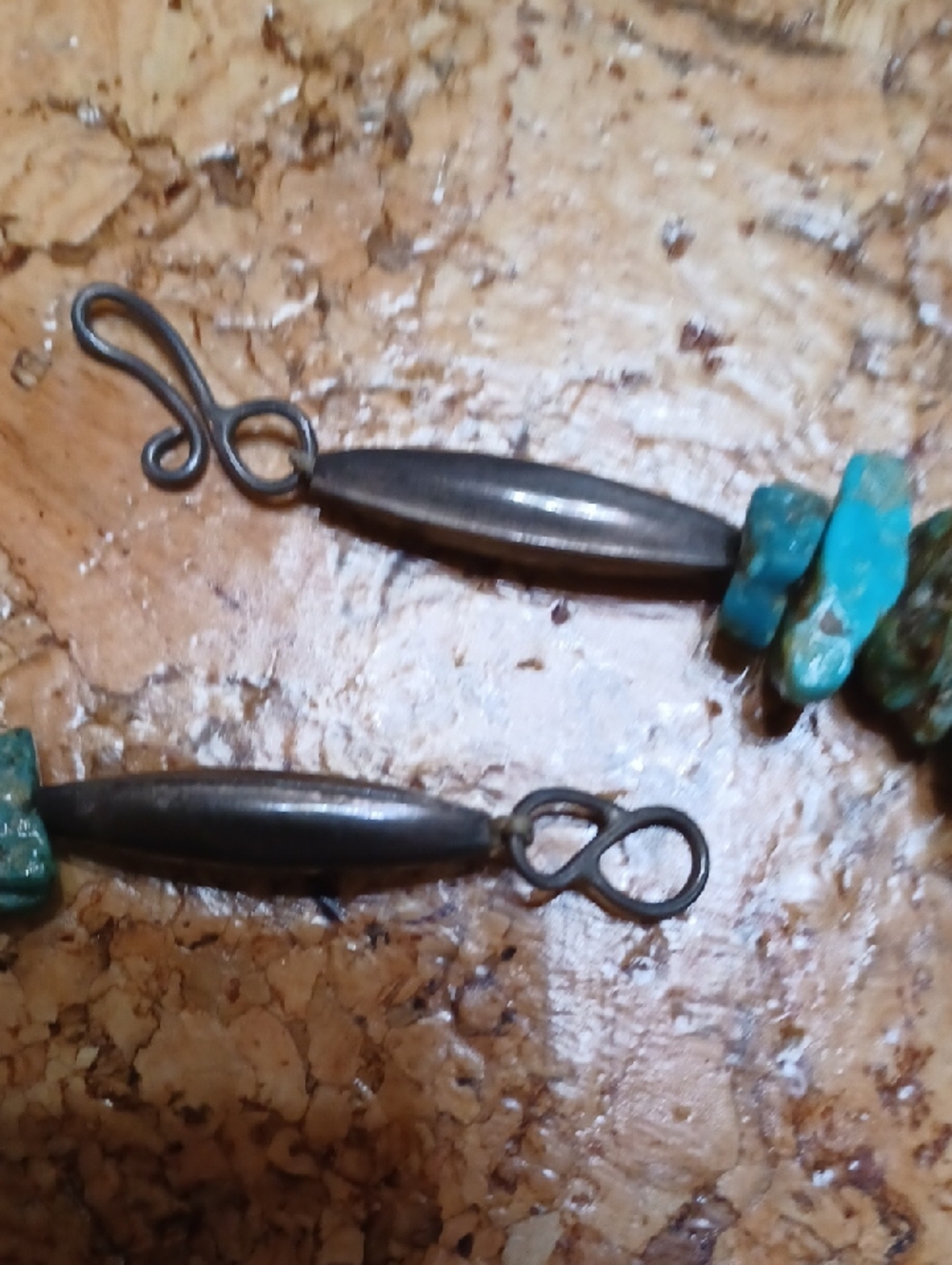 Turquoise necklace of natural Turquoise nuggets - Picture 4 of 4